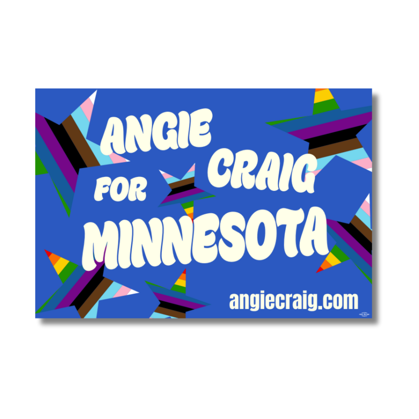Angie Craig Pride Rally Sign