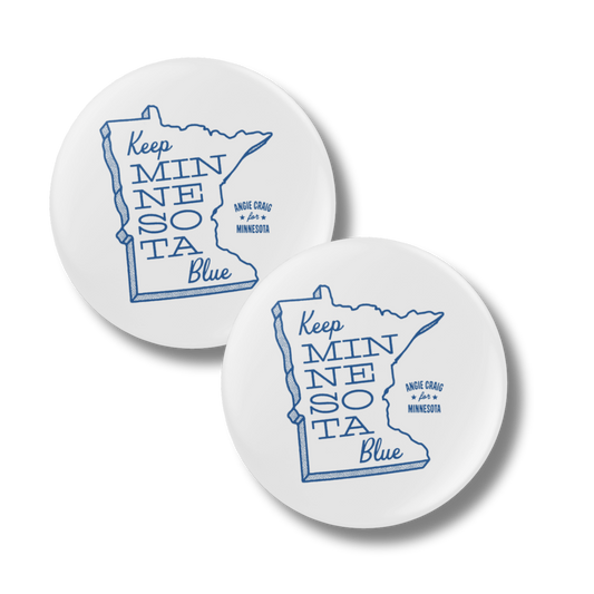 Keep Minnesota Blue Button 2-Pack